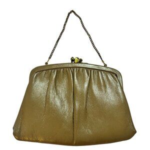 ANDE Vintage Tan Buff Clutch Bag